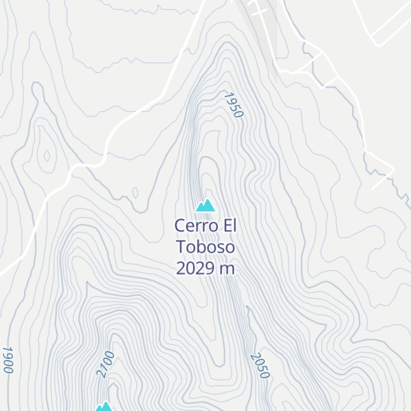 Map of Cerro El Toboso
