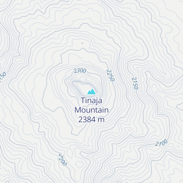 Map of Tinaja Mountain