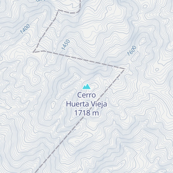 Map of Cerro Huerta Vieja