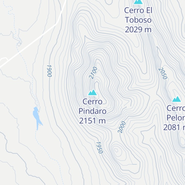Map of Cerro Pindaro