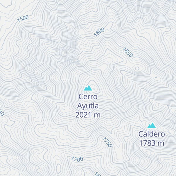 Map of Cerro Ayutla