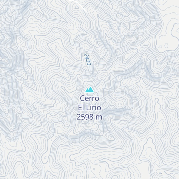 Map of Cerro El Lirio