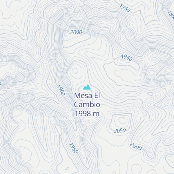 Map of Mesa El Cambio