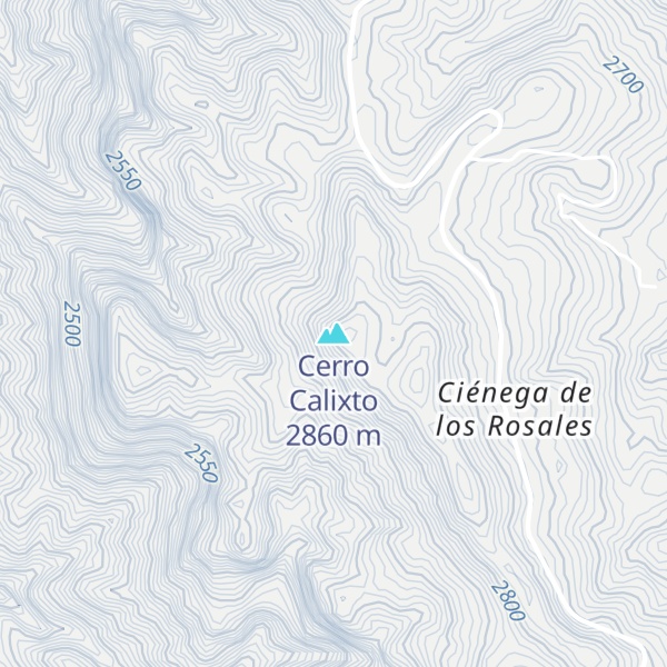 Map of Cerro Calixto