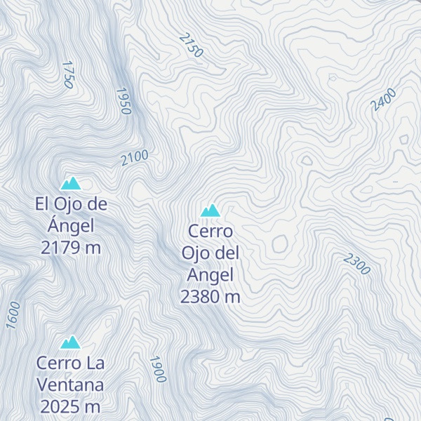 Map of Cerro Ojo del Angel