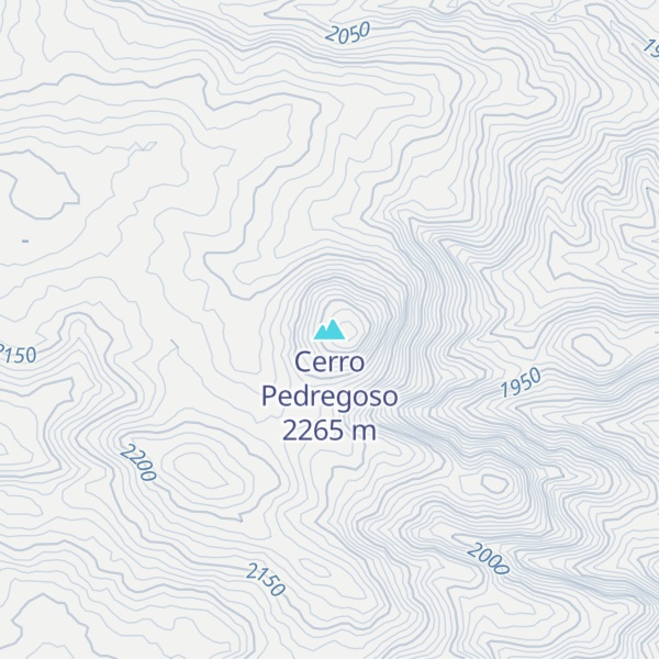Map of Cerro Pedregoso
