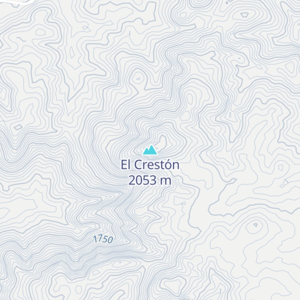 Map of El Crestón