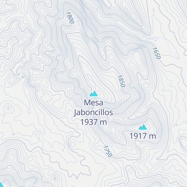 Map of Mesa Jaboncillos