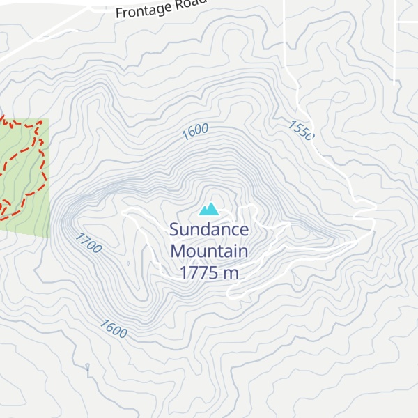 Map of Sundance Mountain