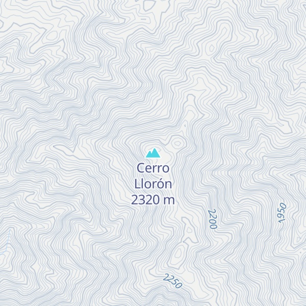 Map of Cerro Llorón
