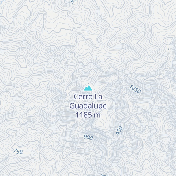 Map of Cerro La Guadalupe