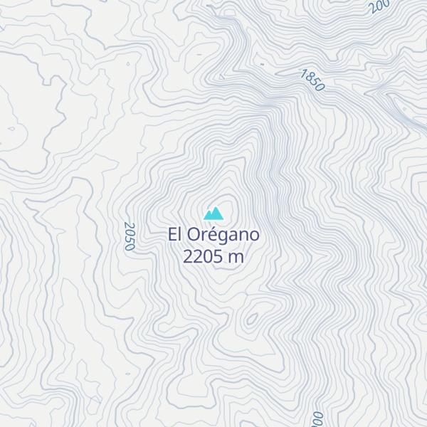 Map of El Orégano