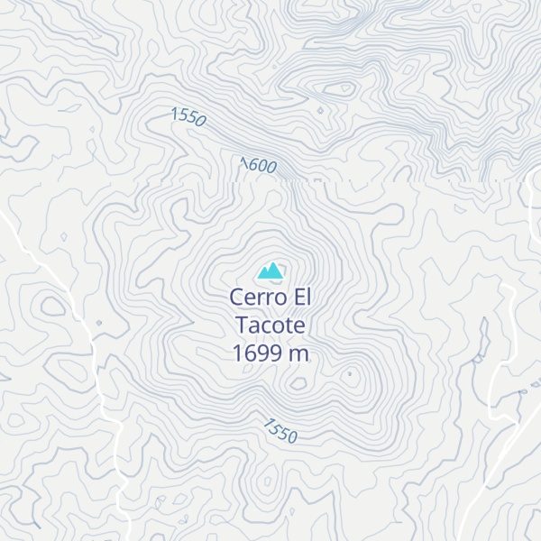 Map of Cerro El Tacote