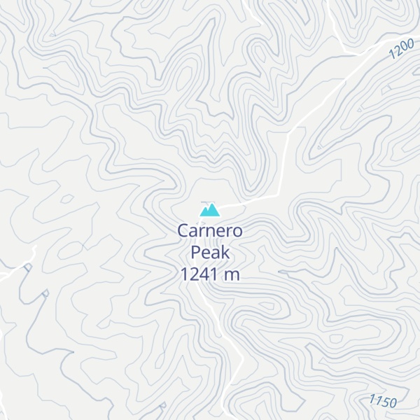 Map of Carnero Peak