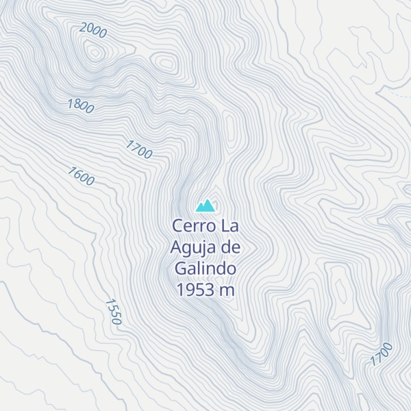 Map of Cerro La Aguja de Galindo