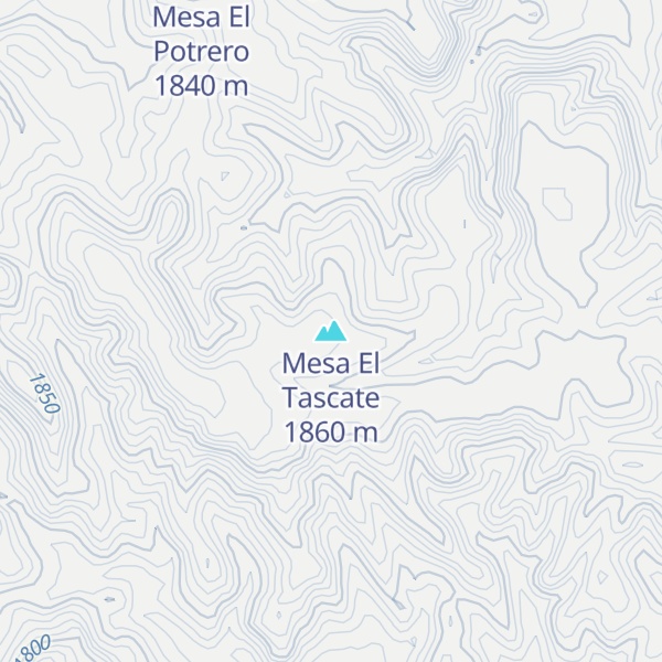 Map of Mesa El Tascate