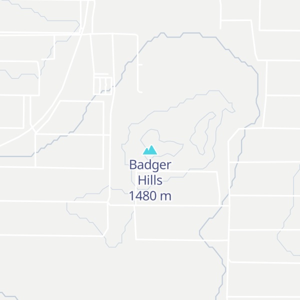 Map of Badger Hills
