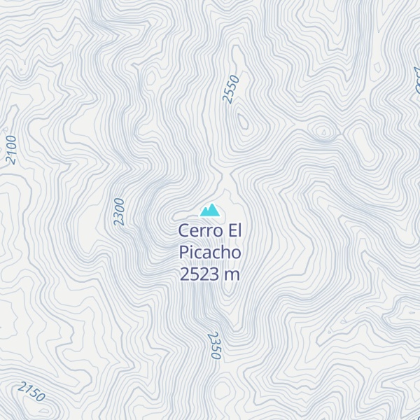 Map of Cerro El Picacho