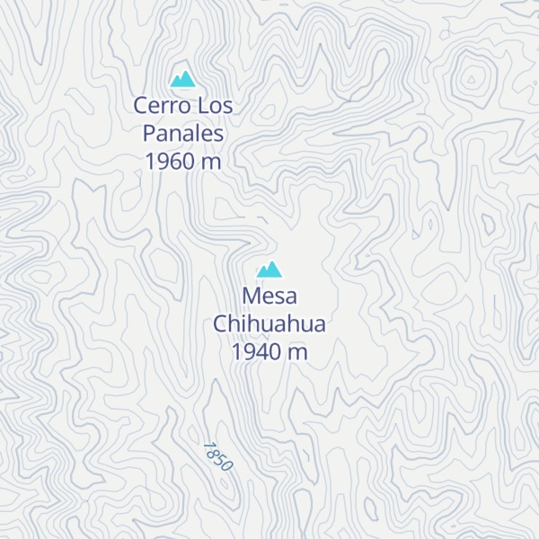 Map of Mesa Chihuahua