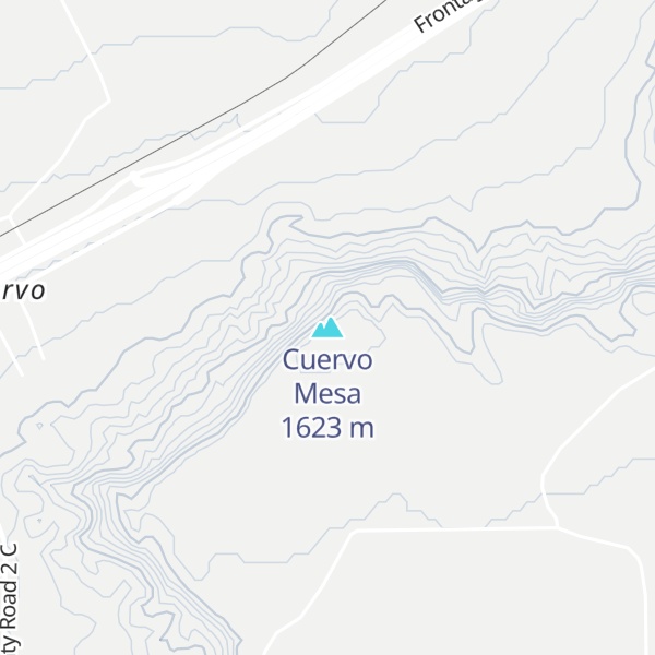 Map of Cuervo Mesa