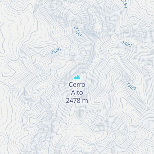 Map of Cerro Alto