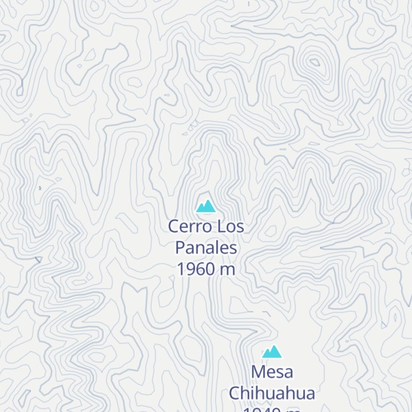 Map of Cerro Los Panales