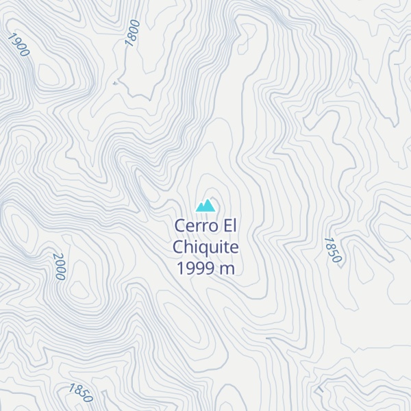 Map of Cerro El Chiquite