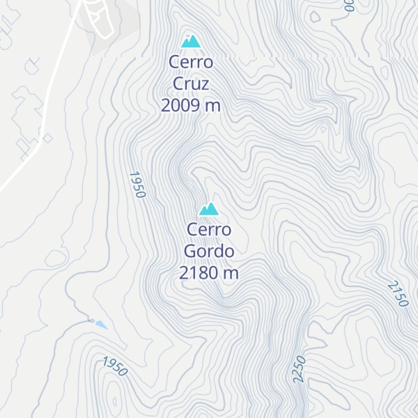 Map of Cerro Gordo