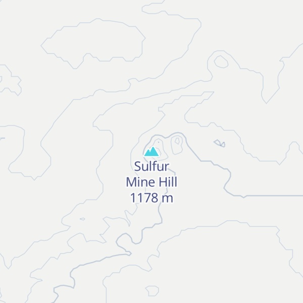 Map of Sulfur Mine Hill