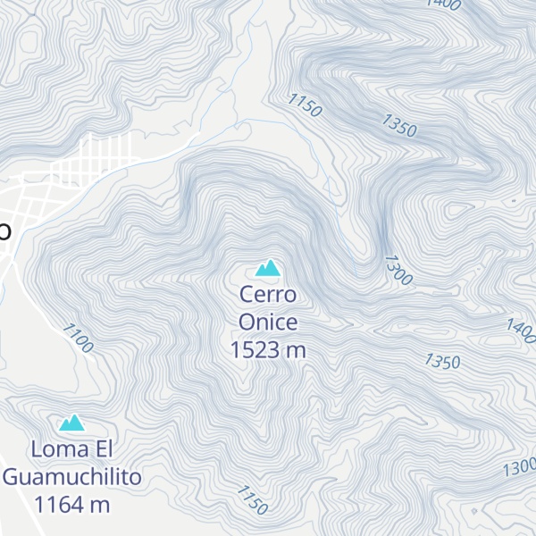 Map of Cerro Onice
