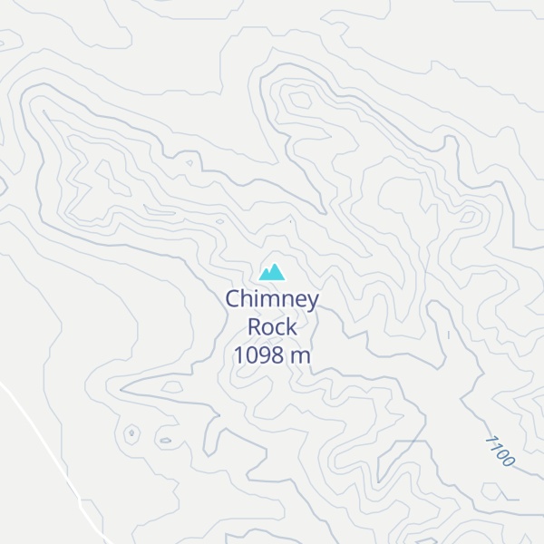 Map of Chimney Rock