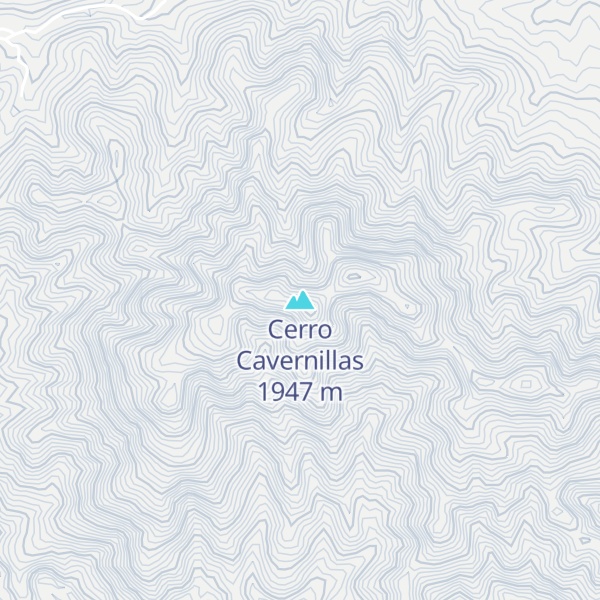 Map of Cerro Cavernillas