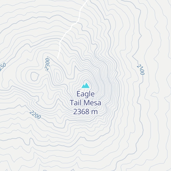 Map of Eagle Tail Mesa