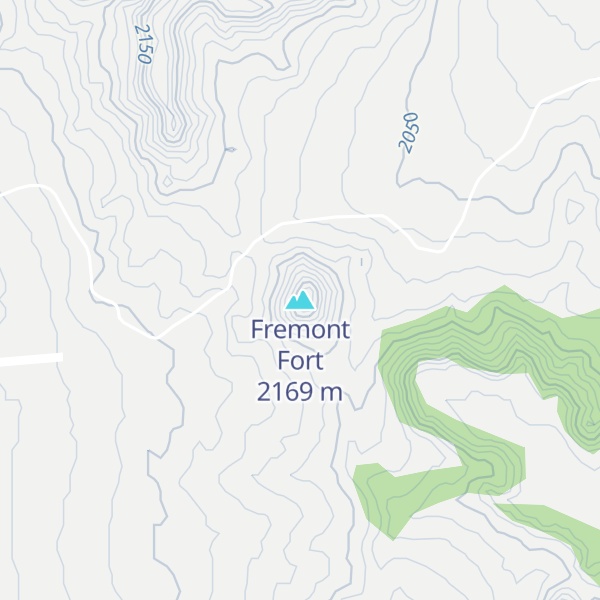 Map of Fremont Fort