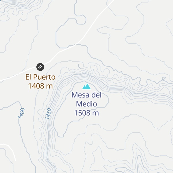 Map of Mesa del Medio