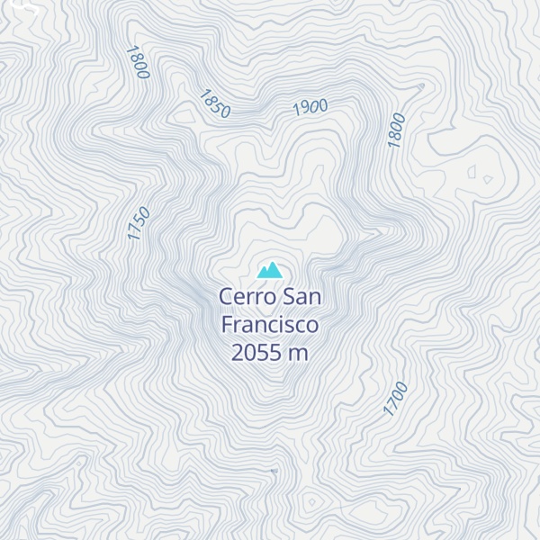 Map of Cerro San Francisco