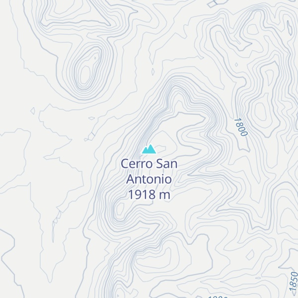 Map of Cerro San Antonio