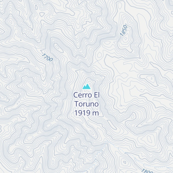 Map of Cerro El Toruno