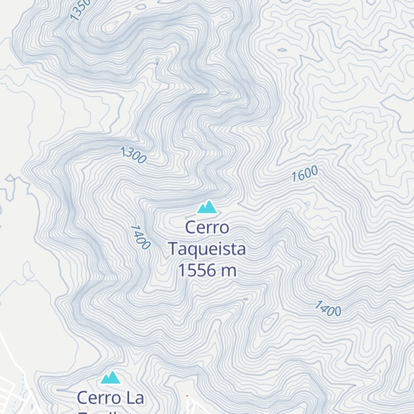 Map of Cerro Taqueista