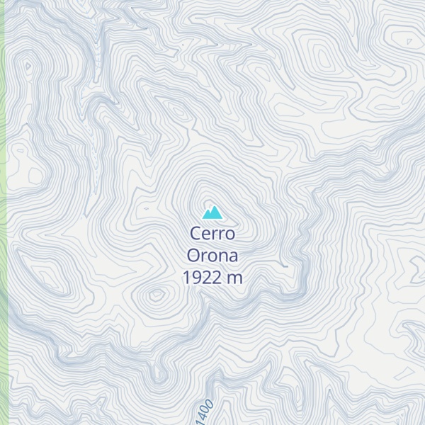 Map of Cerro Orona