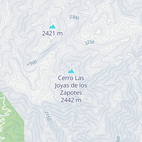 Map of Cerro Las Joyas de los Zapotes