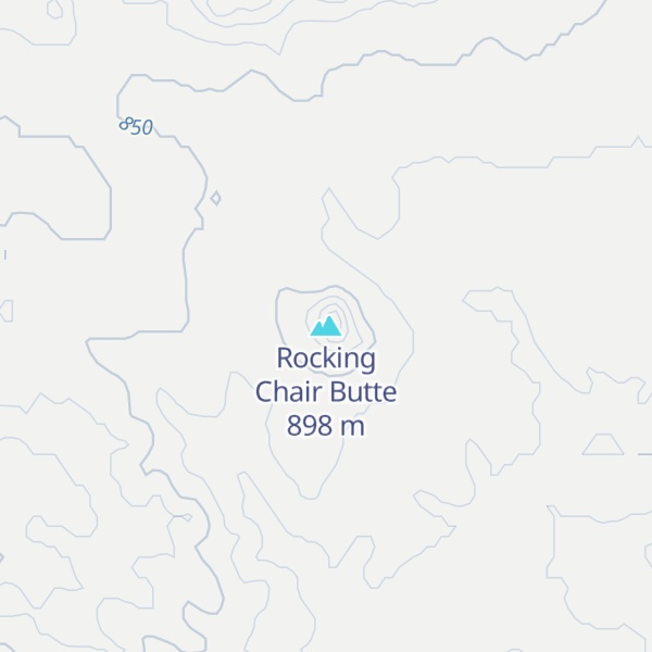 Map of Rocking Chair Butte