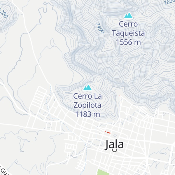 Map of Cerro La Zopilota
