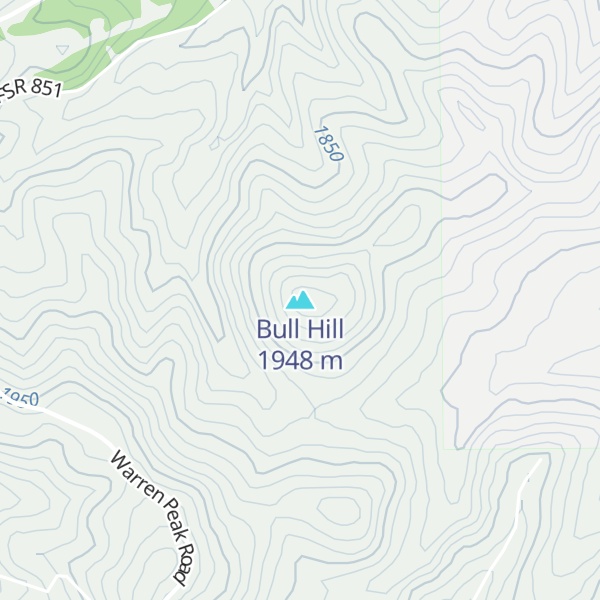 Map of Bull Hill