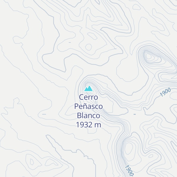 Map of Cerro Peñasco Blanco