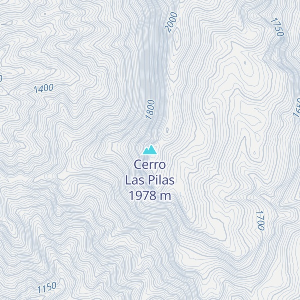 Map of Cerro Las Pilas