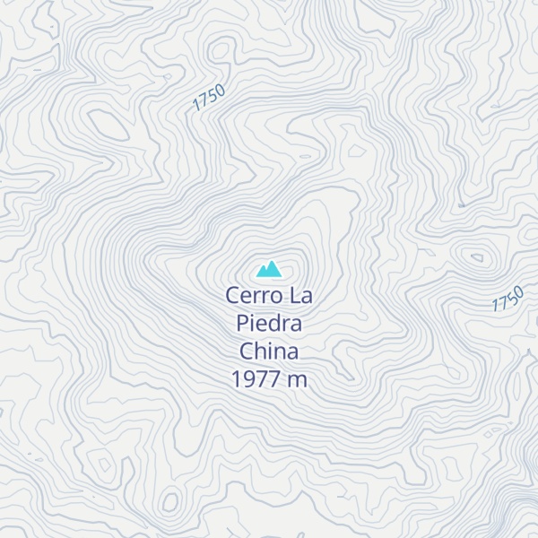 Map of Cerro La Piedra China