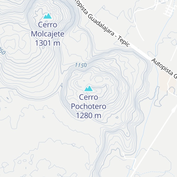 Map of Cerro Pochotero
