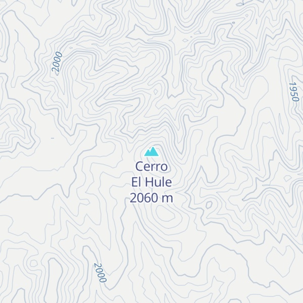 Map of Cerro El Hule
