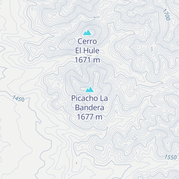 Map of Picacho La Bandera